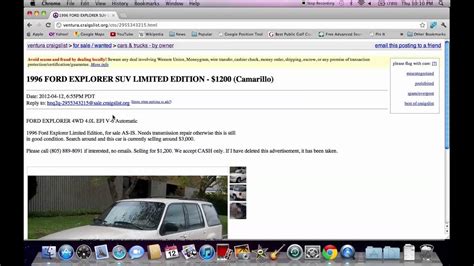 craigslist cars and trucks ventura|More.